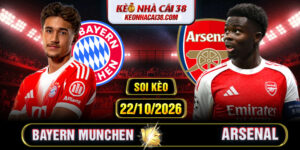 Soi Kèo Bayern Munich Vs Arsenal 02h00 22/10 - Champions League